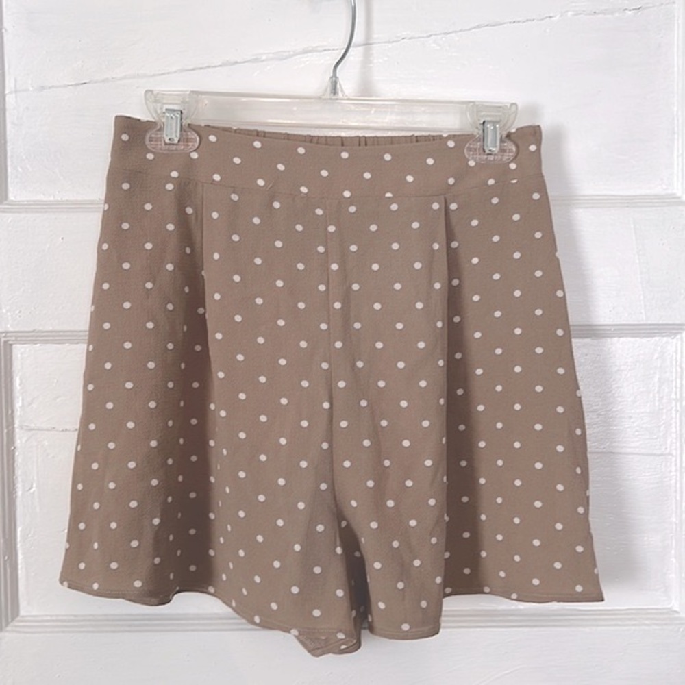 NWT SHOW ME YOUR MUMU MARLEY SHORTS, BROWN POLKA DOT, SIZE MEDIUM